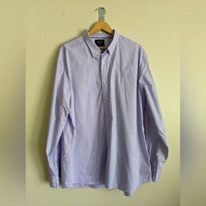 Charles Tyrwhitt Purple Casual Button Down Shirt 17.5x34 Classic Fit